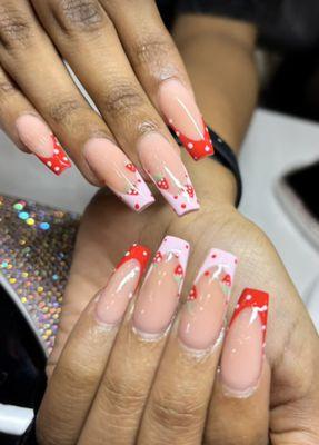 Strawberry nail design