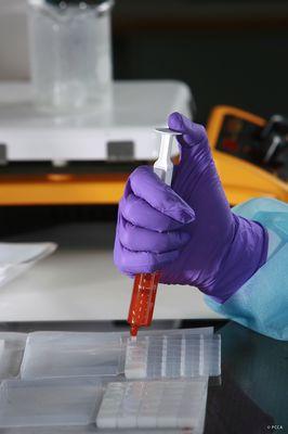 Filling troche molds with a syringe