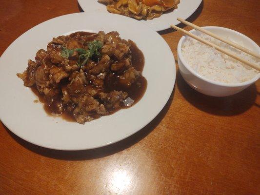 Braised eggplant : delicious veg. option. So flavorful one of my favorites to order.