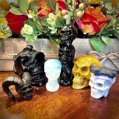 My stone skull collection