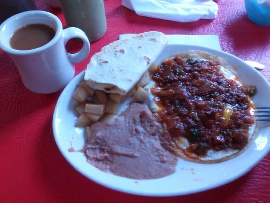 Breakfast: huevos norteños