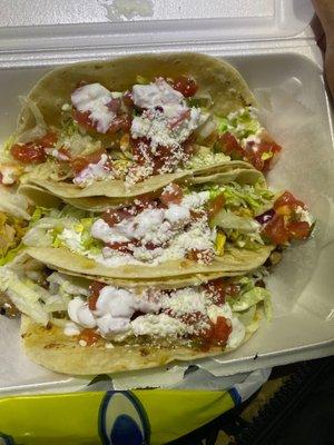 3 tacos $8