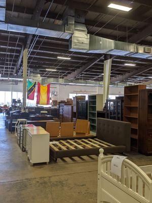 The store is large - view in middle of store looking back at entrance