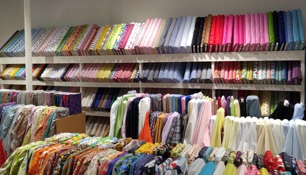 Cottons and more cottons at the new store.