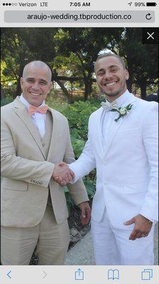 Groom and his Dad! Brazilian wedding done perfectly by Tb productions! Check out the whole the website in html in picture