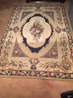 We clean area rugs also!