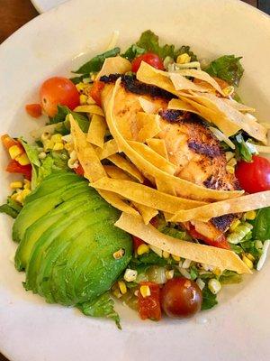 Salmon fiesta salad