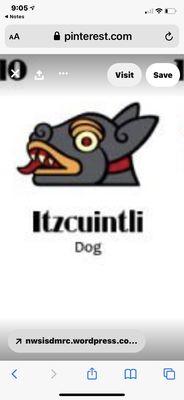 Mayan Symbol of a dog