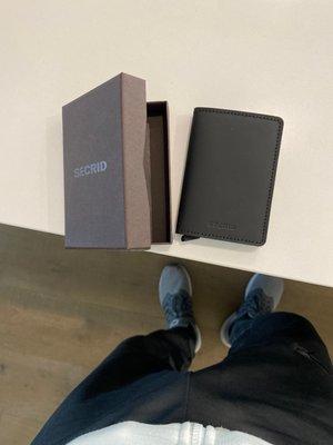 Wallet and box. $100 wallet.