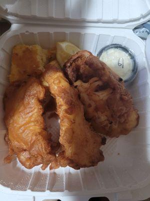 Carryout fish dinner