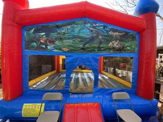 Dinosaur theme bounce house