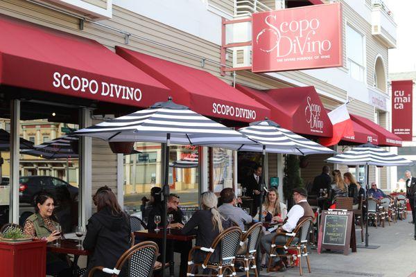 Heated Patio for Outdoor Dining at Scopo Divino