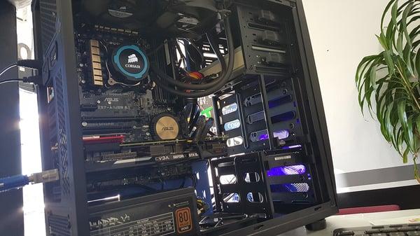 Custom computer build. There are literally no games on the market right now that this computer can't run on max settings