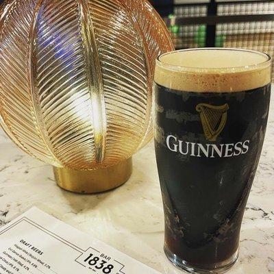 Guinness at the bar