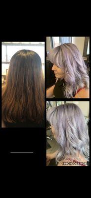 Before and After: 2nd Session. Iced Lavendar