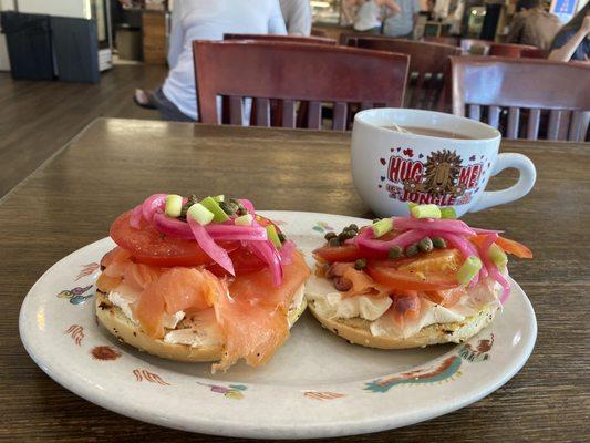 Lox and bagel