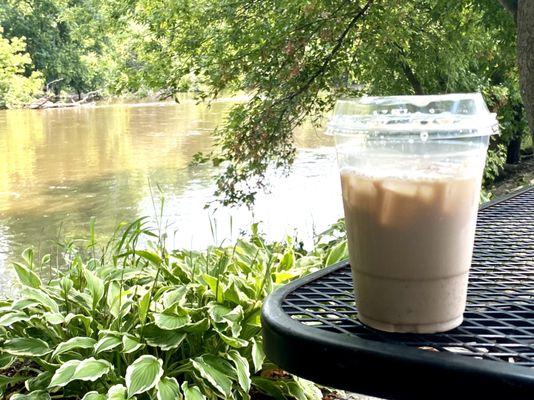 Iced chai latte