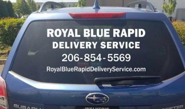 All drivers show up in our Signature Royal Blue Vehicles.