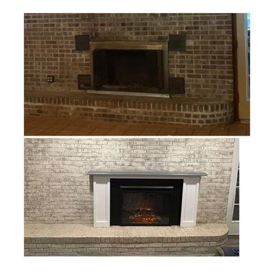 We can install a fireplace insert to update your look!