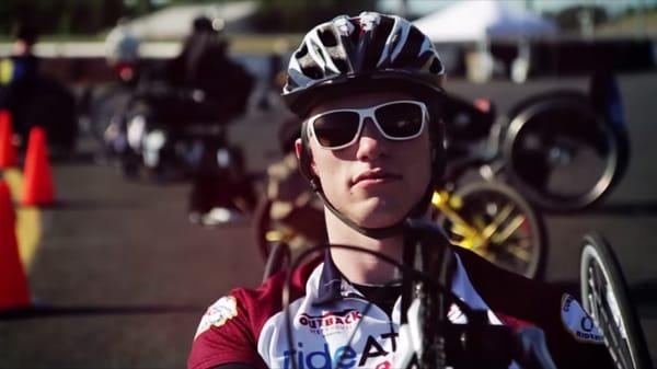 Sam Bridgman at Summer Handcycling Series at PIR.