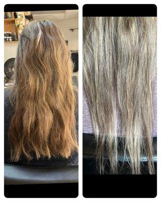 Left before Extentions Right after Extentions