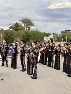 Entertaining at the entrance