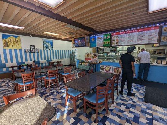 Dining tables and order counter