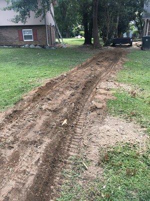 Stump grinding for our friends in Oxford Alabama