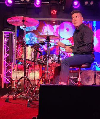 Greyson Nekrutman drum clinic