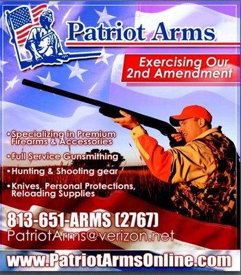 Patriot Arms & Outfitting 113-H E. Brandon Blvd Brandon, FL 33511 (813) 651-2767 http://www.patriotarmsonline.com/