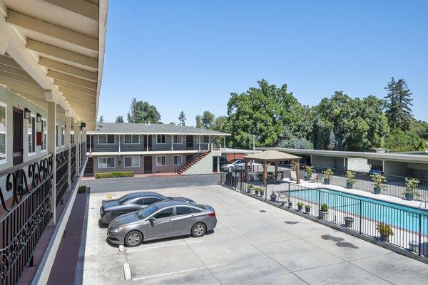 Plenty of off street parking with video surveillance