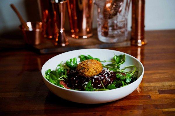 Roasted Beets 
 Crispy Herb & Panko Crusted Goat Cheese, Grapefruit, Horseradish, Watercress