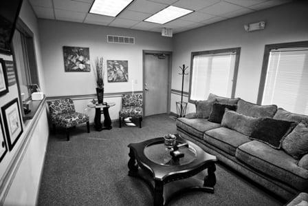 Our waiting room area