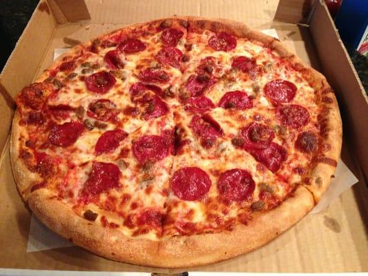 Meat lovers pizza