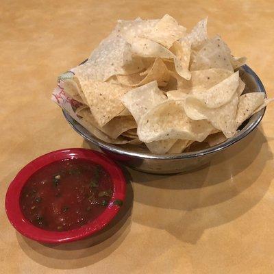 Complimentary Chips and Salsa