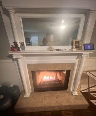 After - fireplace