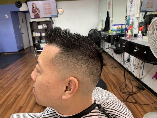 Medium skin fade