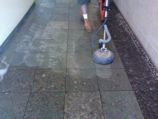 Tiles and grout cleaning