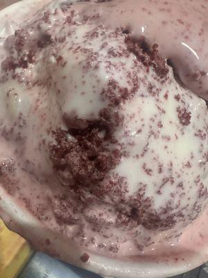 Red velvet ice cream