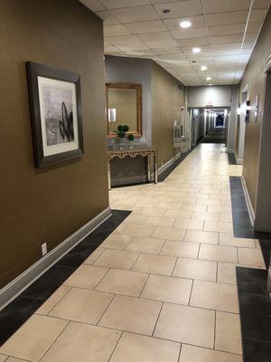 Hall from lobby to elevator