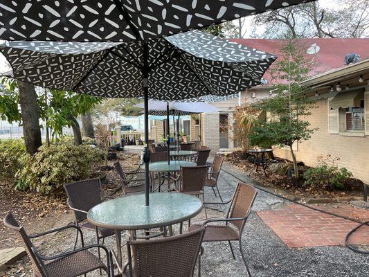 Outdoor dining patio