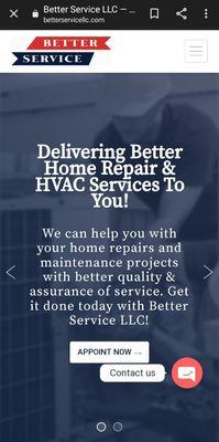 Our website at www.BetterServiceLLC.com