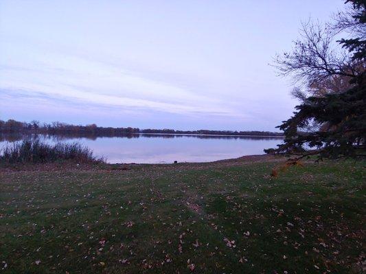 The lake front