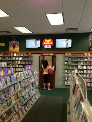 You can order inside Family Video.