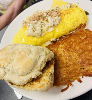 Crab omelet