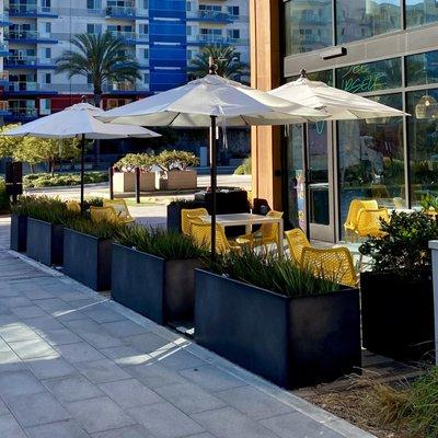 Outdoor seating area