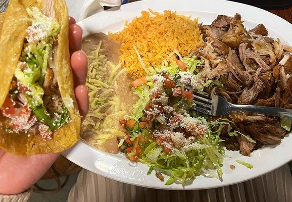 Carnitas plate