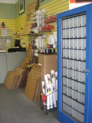 Shipping supplies and some mailboxes