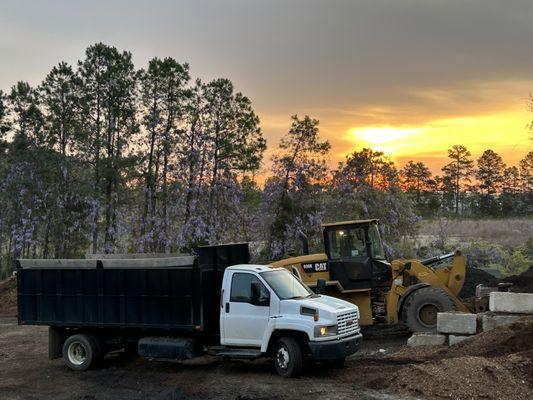 Sunrise at Capital Mulch Company