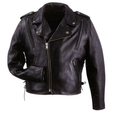 Men's Leather Motorcycle Biker Jacket